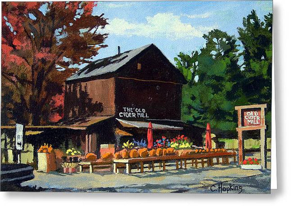 The Old Cider Mill Glastonbury Connecticut  - Greeting Card