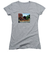 The Old Cider Mill Glastonbury Connecticut  - Women's V-Neck