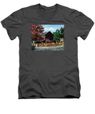 The Old Cider Mill Glastonbury Connecticut  - Men's V-Neck T-Shirt