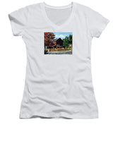 The Old Cider Mill Glastonbury Connecticut  - Women's V-Neck