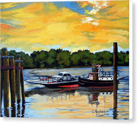 The Rocky Hill Glastonbury Ferry Glastonbury Connecticut  - Canvas Print