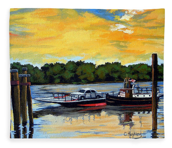 The Rocky Hill Glastonbury Ferry Glastonbury Connecticut  - Blanket