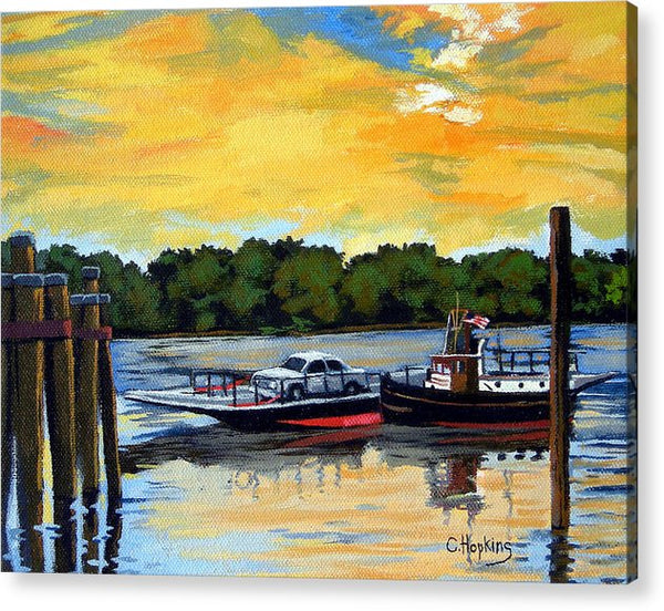 The Rocky Hill Glastonbury Ferry Glastonbury Connecticut  - Acrylic Print