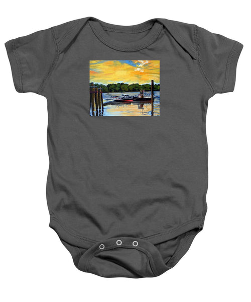 The Rocky Hill Glastonbury Ferry Glastonbury Connecticut  - Baby Onesie