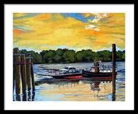 The Rocky Hill Glastonbury Ferry Glastonbury Connecticut  - Framed Print