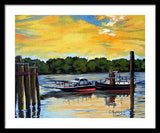 The Rocky Hill Glastonbury Ferry Glastonbury Connecticut  - Framed Print