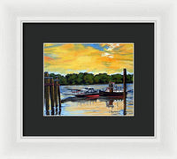 The Rocky Hill Glastonbury Ferry Glastonbury Connecticut  - Framed Print