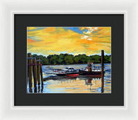 The Rocky Hill Glastonbury Ferry Glastonbury Connecticut  - Framed Print