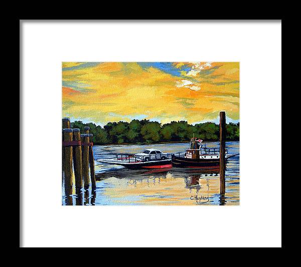 The Rocky Hill Glastonbury Ferry Glastonbury Connecticut  - Framed Print
