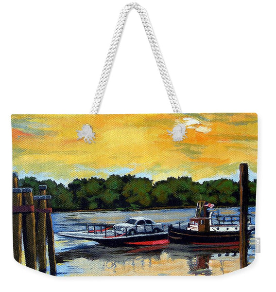 The Rocky Hill Glastonbury Ferry Glastonbury Connecticut  - Weekender Tote Bag