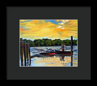 The Rocky Hill Glastonbury Ferry Glastonbury Connecticut  - Framed Print