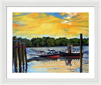 The Rocky Hill Glastonbury Ferry Glastonbury Connecticut  - Framed Print