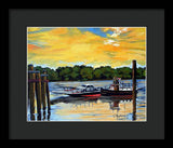 The Rocky Hill Glastonbury Ferry Glastonbury Connecticut  - Framed Print