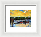 The Rocky Hill Glastonbury Ferry Glastonbury Connecticut  - Framed Print