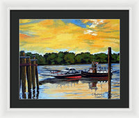 The Rocky Hill Glastonbury Ferry Glastonbury Connecticut  - Framed Print
