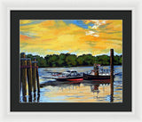 The Rocky Hill Glastonbury Ferry Glastonbury Connecticut  - Framed Print