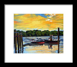 The Rocky Hill Glastonbury Ferry Glastonbury Connecticut  - Framed Print