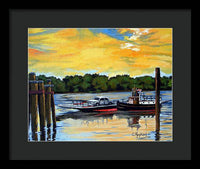 The Rocky Hill Glastonbury Ferry Glastonbury Connecticut  - Framed Print