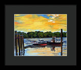The Rocky Hill Glastonbury Ferry Glastonbury Connecticut  - Framed Print