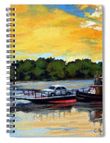 The Rocky Hill Glastonbury Ferry Glastonbury Connecticut  - Spiral Notebook