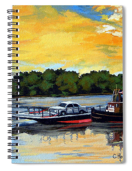 The Rocky Hill Glastonbury Ferry Glastonbury Connecticut  - Spiral Notebook