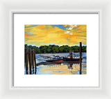 The Rocky Hill Glastonbury Ferry Glastonbury Connecticut  - Framed Print