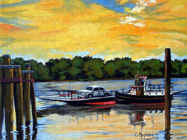 The Rocky Hill Glastonbury Ferry Glastonbury Connecticut  - Puzzle