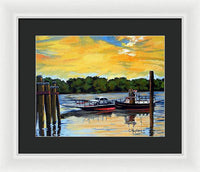 The Rocky Hill Glastonbury Ferry Glastonbury Connecticut  - Framed Print