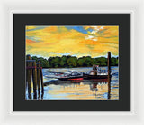 The Rocky Hill Glastonbury Ferry Glastonbury Connecticut  - Framed Print