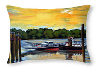 The Rocky Hill Glastonbury Ferry Glastonbury Connecticut  - Throw Pillow