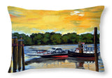 The Rocky Hill Glastonbury Ferry Glastonbury Connecticut  - Throw Pillow