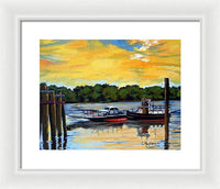 The Rocky Hill Glastonbury Ferry Glastonbury Connecticut  - Framed Print