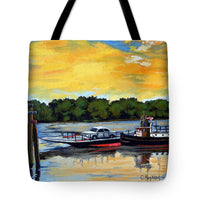 The Rocky Hill Glastonbury Ferry Glastonbury Connecticut  - Tote Bag
