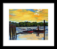 The Rocky Hill Glastonbury Ferry Glastonbury Connecticut  - Framed Print