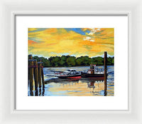 The Rocky Hill Glastonbury Ferry Glastonbury Connecticut  - Framed Print