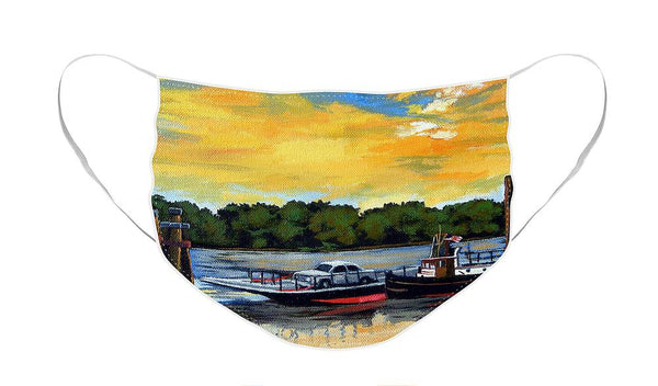 The Rocky Hill Glastonbury Ferry Glastonbury Connecticut  - Face Mask
