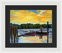 The Rocky Hill Glastonbury Ferry Glastonbury Connecticut  - Framed Print