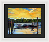 The Rocky Hill Glastonbury Ferry Glastonbury Connecticut  - Framed Print