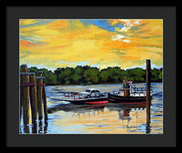 The Rocky Hill Glastonbury Ferry Glastonbury Connecticut  - Framed Print