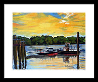 The Rocky Hill Glastonbury Ferry Glastonbury Connecticut  - Framed Print