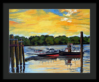 The Rocky Hill Glastonbury Ferry Glastonbury Connecticut  - Framed Print