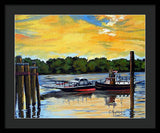 The Rocky Hill Glastonbury Ferry Glastonbury Connecticut  - Framed Print