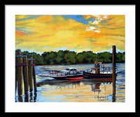 The Rocky Hill Glastonbury Ferry Glastonbury Connecticut  - Framed Print