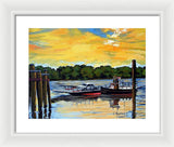 The Rocky Hill Glastonbury Ferry Glastonbury Connecticut  - Framed Print
