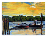The Rocky Hill Glastonbury Ferry Glastonbury Connecticut  - Blanket