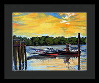 The Rocky Hill Glastonbury Ferry Glastonbury Connecticut  - Framed Print