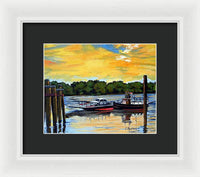 The Rocky Hill Glastonbury Ferry Glastonbury Connecticut  - Framed Print