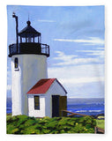 Goat Island Lighthouse Maine - Blanket