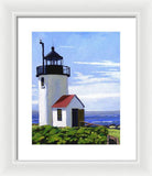 Goat Island Lighthouse Maine - Framed Print