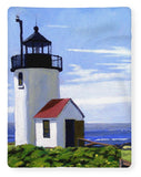 Goat Island Lighthouse Maine - Blanket